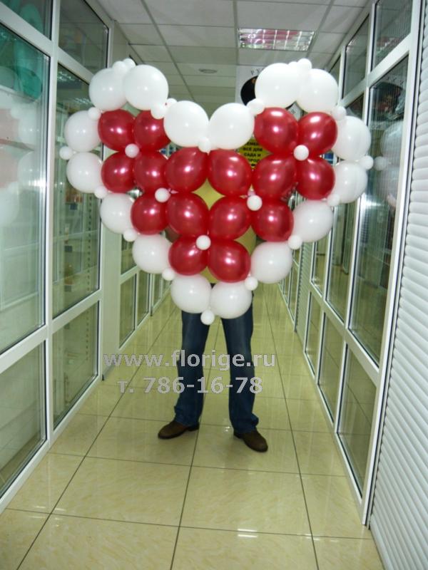 СЕРДЦЕ ИЗ ВОЗДУШНЫХ ШАРОВ как сделать БЕЗ КАРКАСА Balloon Heart TUTORIAL CORAZON CON GLOBOS